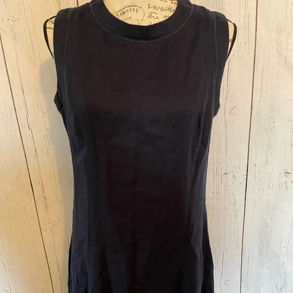 knee length dresses for ladies Evening linen dress Malvin  BalticLinen